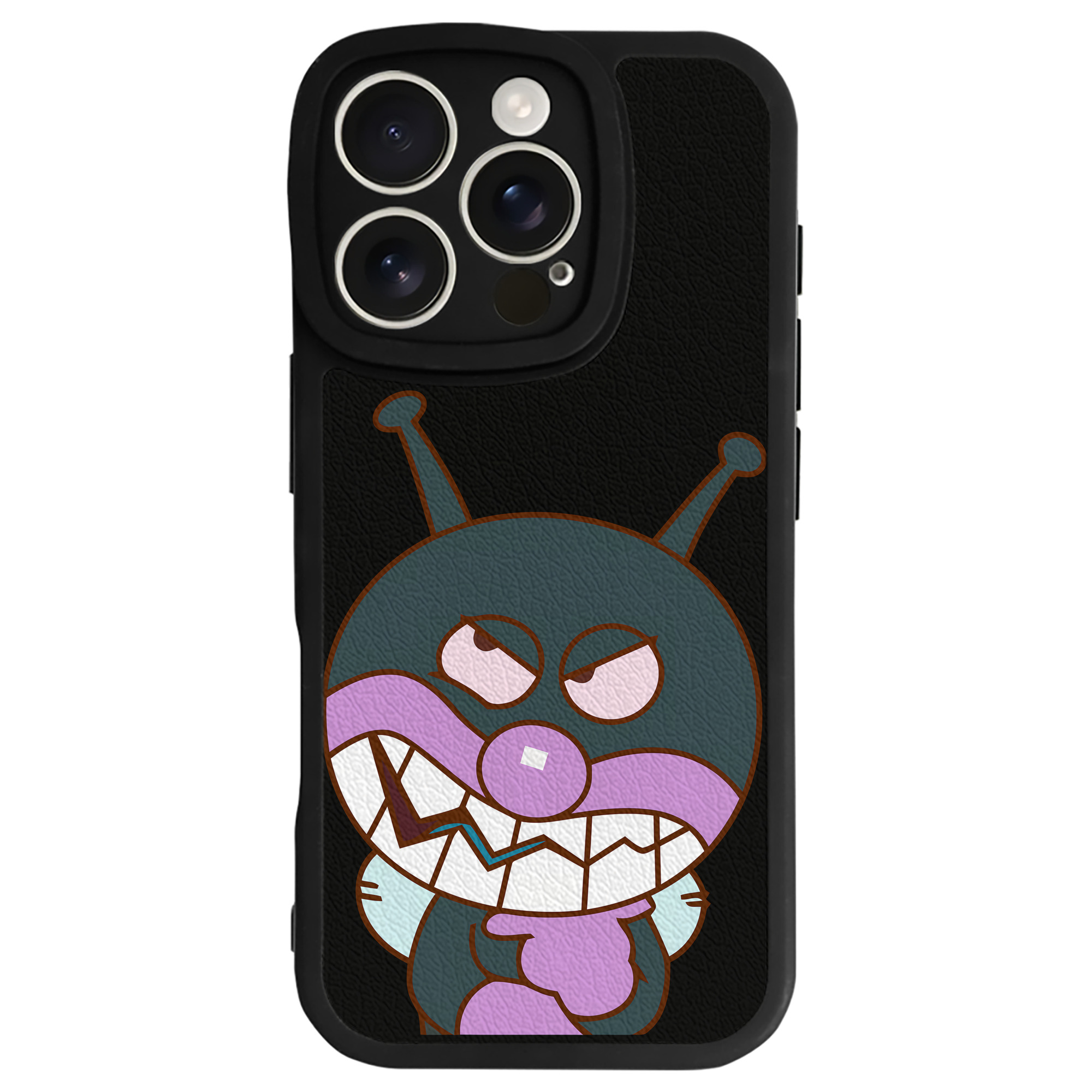 （画像用） アンパンマン Anpanman 【iPhone 16シリーズ対応】シリコンスマホケース（レザー調） 材質：シリコン